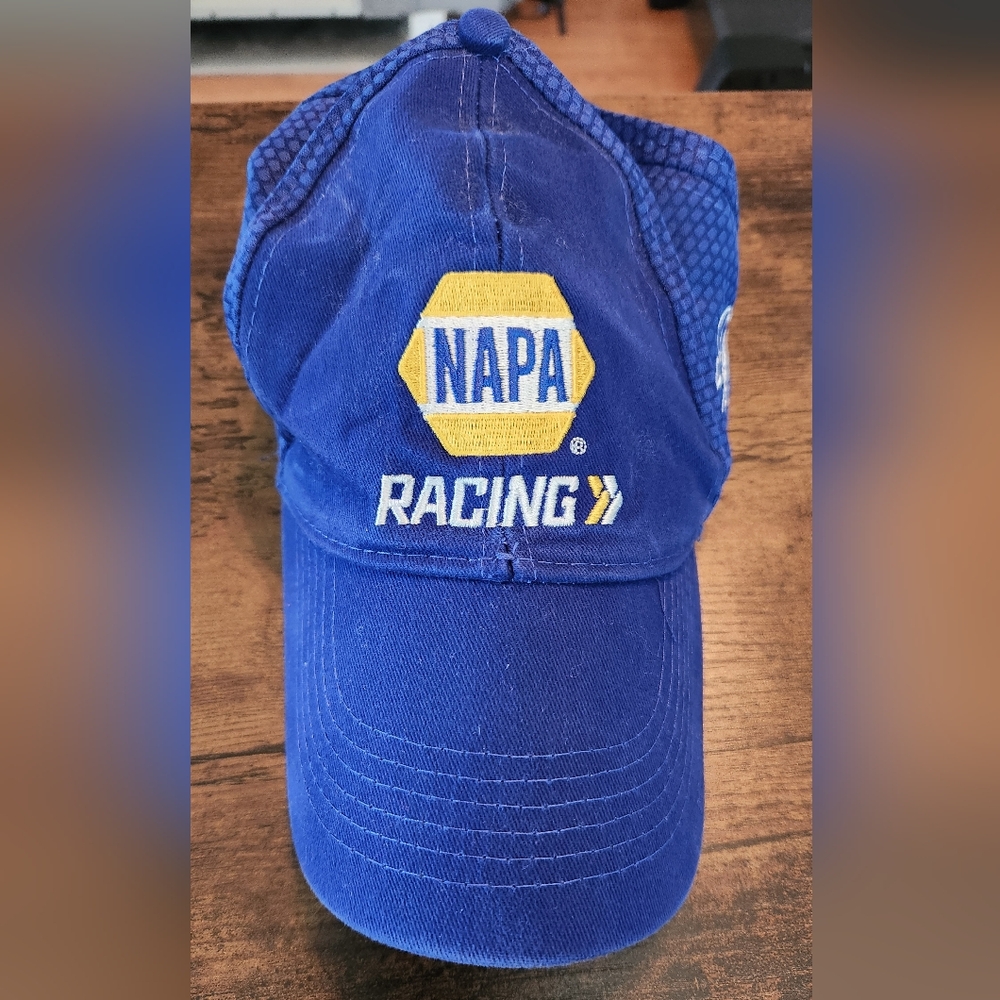 NAPA Racing Team hat, one Size fits all, Velcro adjustment, pre-owned, washed